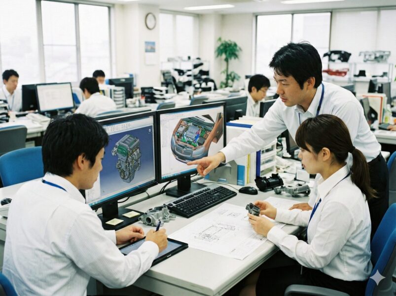 自動車用機能部品の搭載設計~製品設計~試作評価